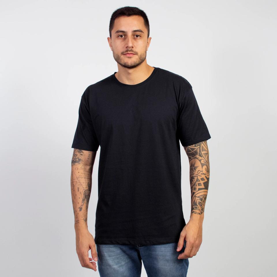 Camiseta de Algodão Premium lisa